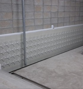 충북 진천 복합커뮤니티센터 현장 - pvc 벽체배수판 시공